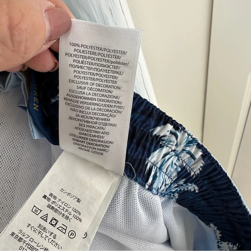 Polo Ralph Lauren Light Blue Swim Trunks SZ XXL